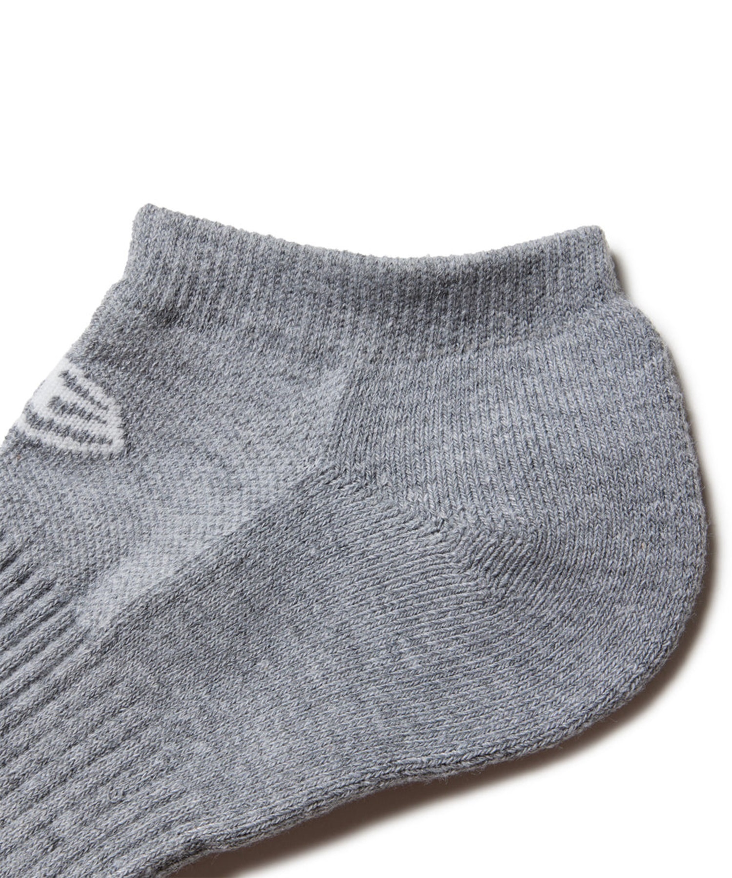 NEW ERA ニューエラ ソックス 靴下 ロゴ 無地 ショート丈 SHORT ショート 3足組 14489702(GREY-25.0cm)