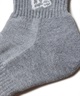 NEW ERA ニューエラ ソックス 靴下 ロゴ 無地 アンクル丈 SOCKS ANKLE 3P アンクル 3足組 14489710(GREY-25.0cm)