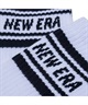 NEW ERA ニューエラ 靴下 ソックス クルー 3ペア ライン ブラック ホワイト ネイビー 14518181(MULTI-21cm)