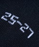 NEW ERA ニューエラ ソックス 靴下 ロゴ クルー丈 SOCKS CREW 3足セット ライン 14518182(BLK-25.0cm)