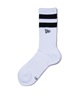 NEW ERA ニューエラ 靴下 ソックス SOCKS CREW 2足セット ライン フラッグロゴ エンブロイダリー 14518185(MULTI-23cm)