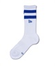 NEW ERA ニューエラ 靴下 ソックス SOCKS CREW 2足セット ライン フラッグロゴ エンブロイダリー 14518185(MULTI-23cm)