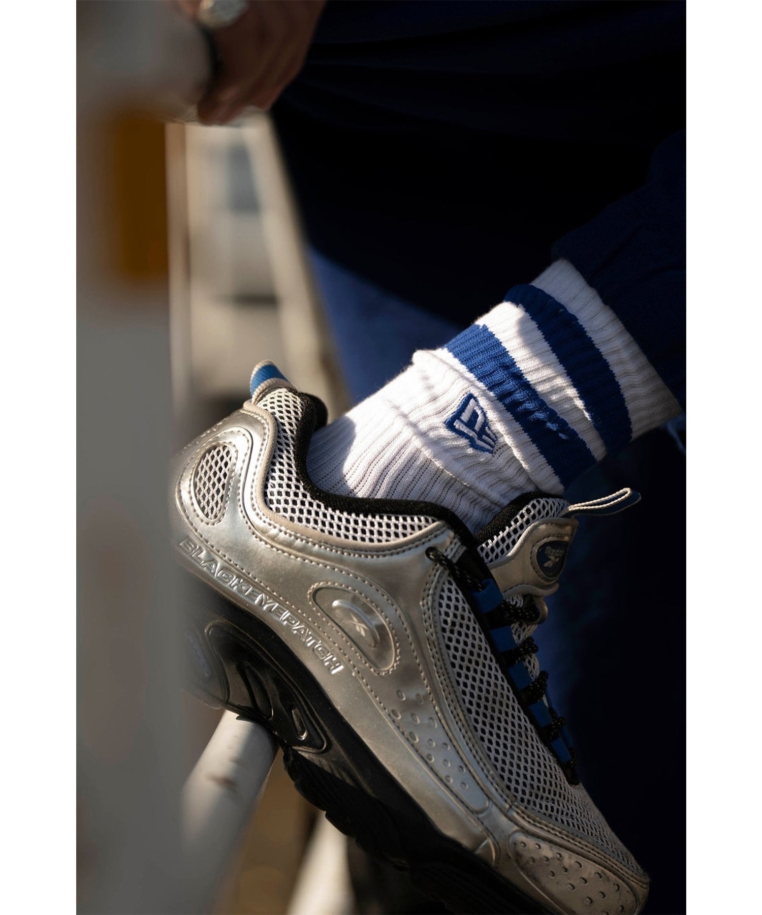 NEW ERA ニューエラ 靴下 ソックス SOCKS CREW 2足セット ライン フラッグロゴ エンブロイダリー 14518185(MULTI-23cm)