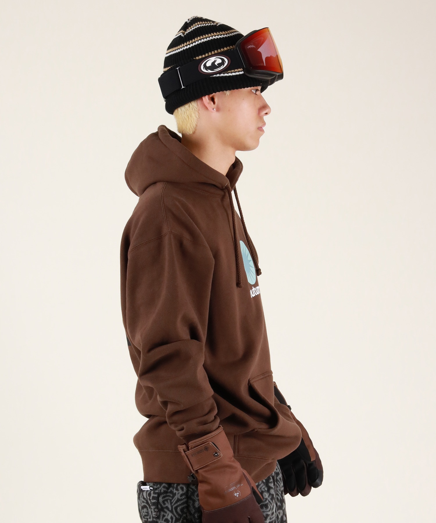 【早期購入/店頭受取対象外】AUTUMN オータム スノーボード ウェア インナーウェア ユニセックス EARLYBIRD HOODIE ムラサキスポーツ 25-26モデル MM D25(BROWN-S)