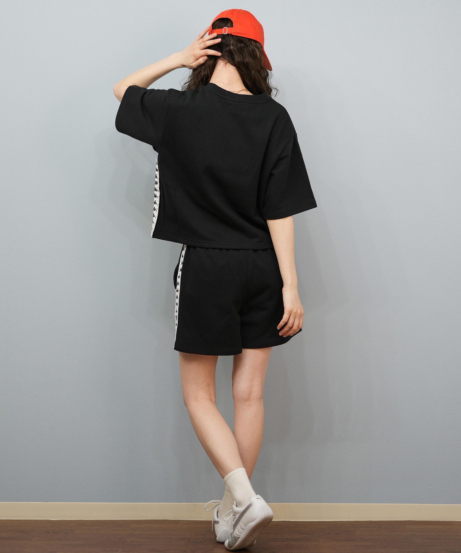 Kappa カッパ 半袖 Tシャツ レディース トレーナー スウェット セットアップ 215935 Kappa カッパ 半袖 Tシャツ レディース トレーナー スウェット