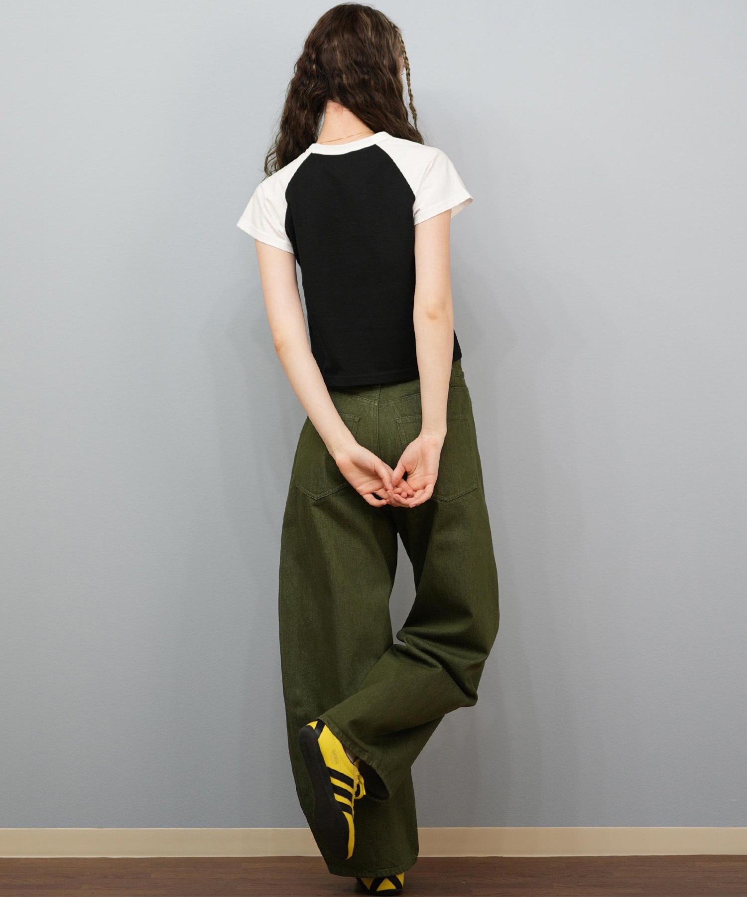 Kappa カッパ 半袖 Tシャツ レディース クロップド丈 ショート丈 刺繍
