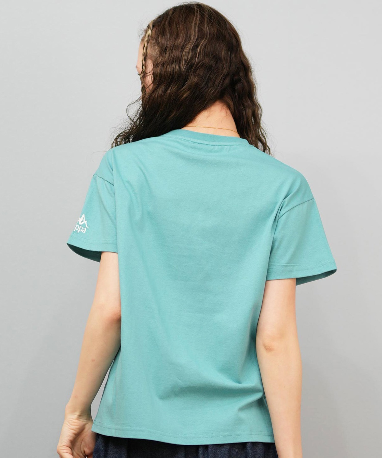Kappa カッパ 半袖 Tシャツ レディース ロゴ サガラ刺繍 シンプル