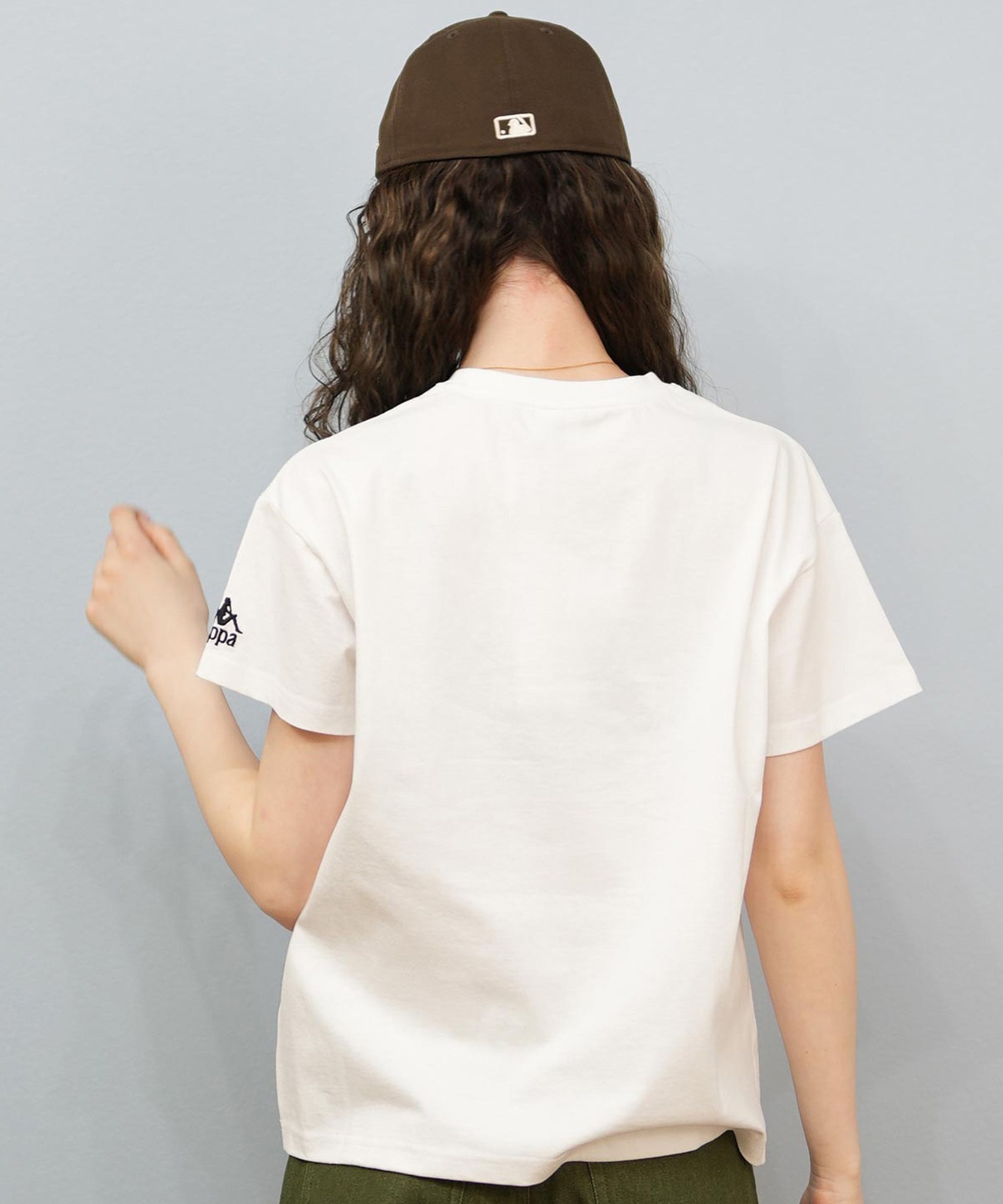 Kappa カッパ 半袖 Tシャツ レディース ロゴ サガラ刺繍 シンプル 