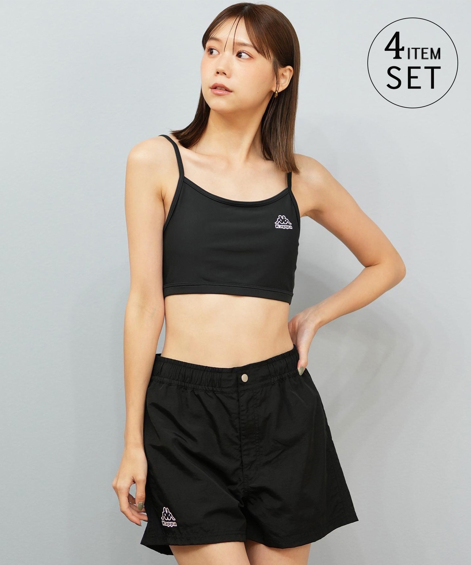 ann ページ Kappa カッパ 水着 セット レディース 水陸両用 UVカット 体型