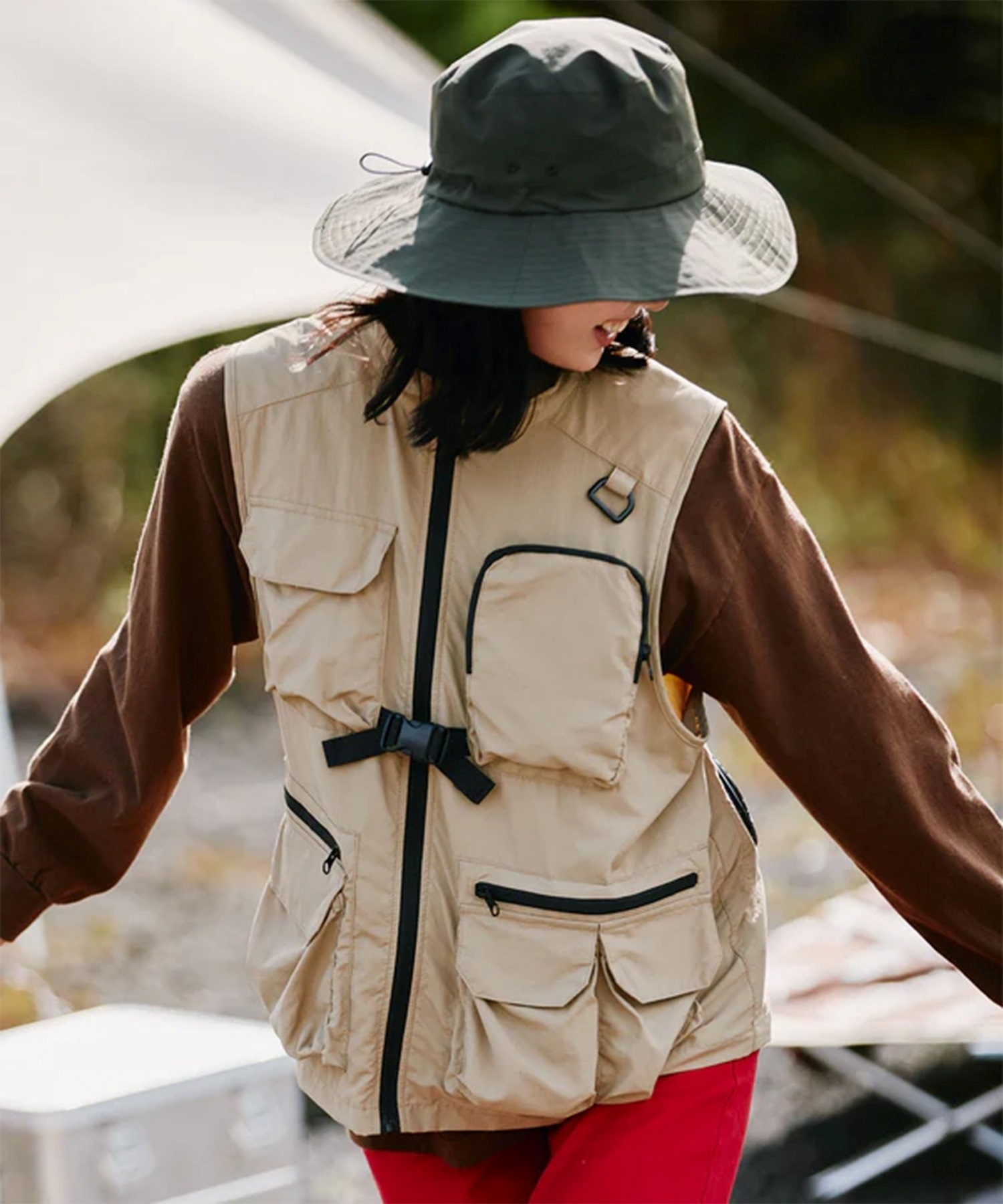 KiU 空調服 コラボ スターターキット ベスト セット ベージュ L KiU キウ ベスト 【空調服 R 】xKiU コラボレーション エア