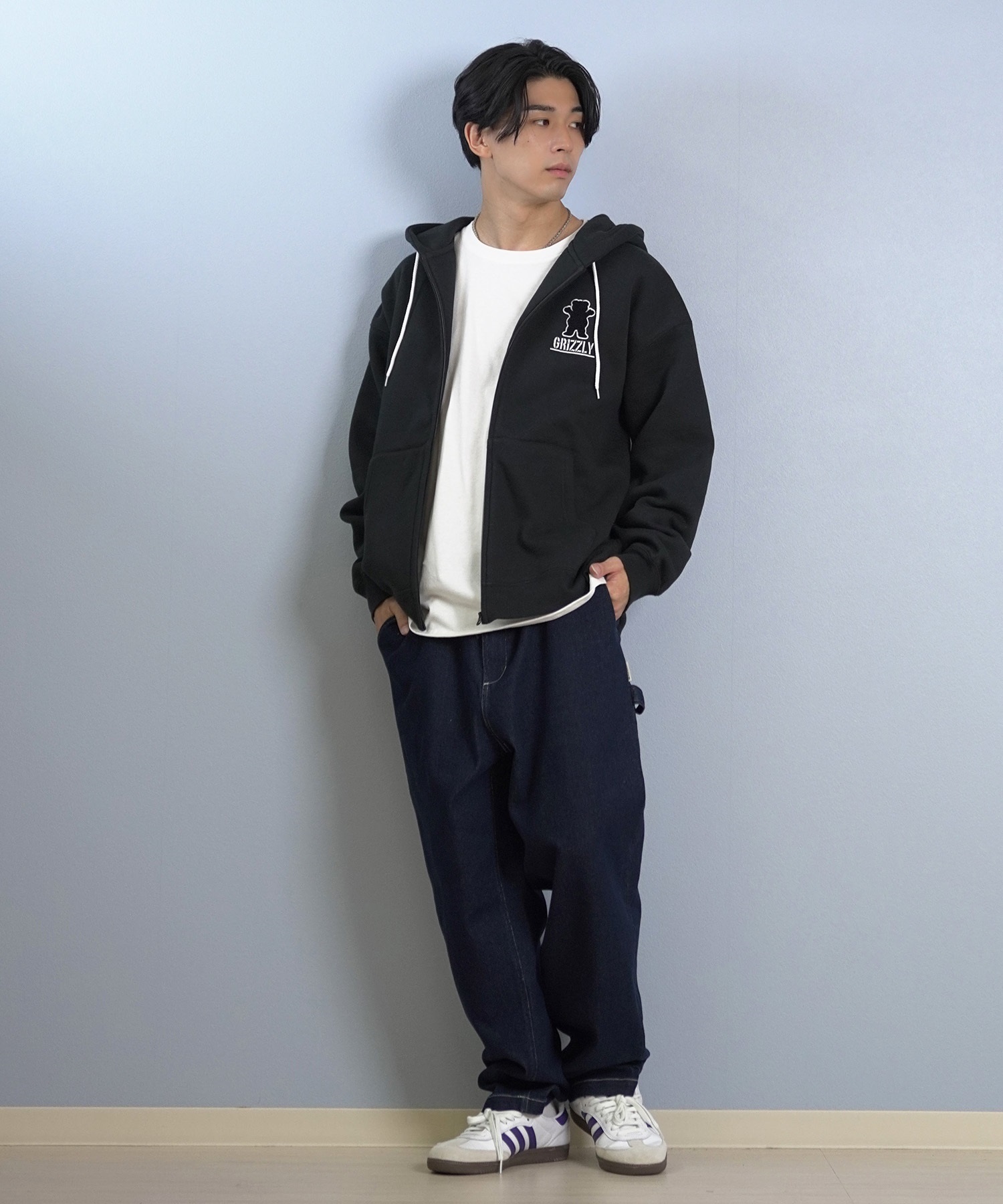 GRIZZLY グリズリー ジップアップ パーカー メンズ スウェット