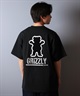 GRIZZLY グリズリー 半袖 Tシャツ メンズ バックプリント BIG PRINT BEAR G25SS1402 ムラサキスポーツ限定(WHT-M)