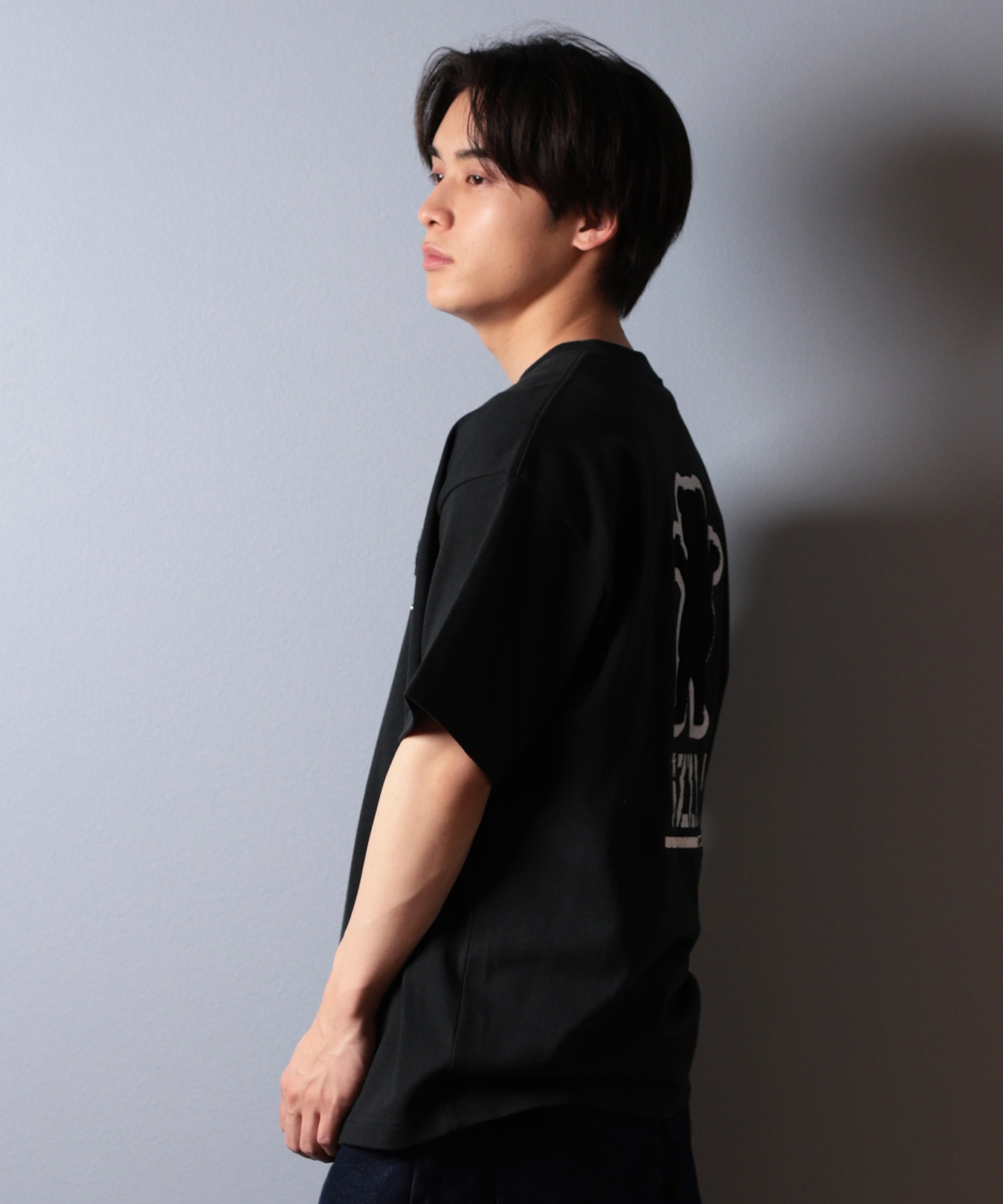 GRIZZLY グリズリー 半袖 Tシャツ メンズ バックプリント BIG PRINT BEAR G25SS1402 ムラサキスポーツ限定(WHT-M)