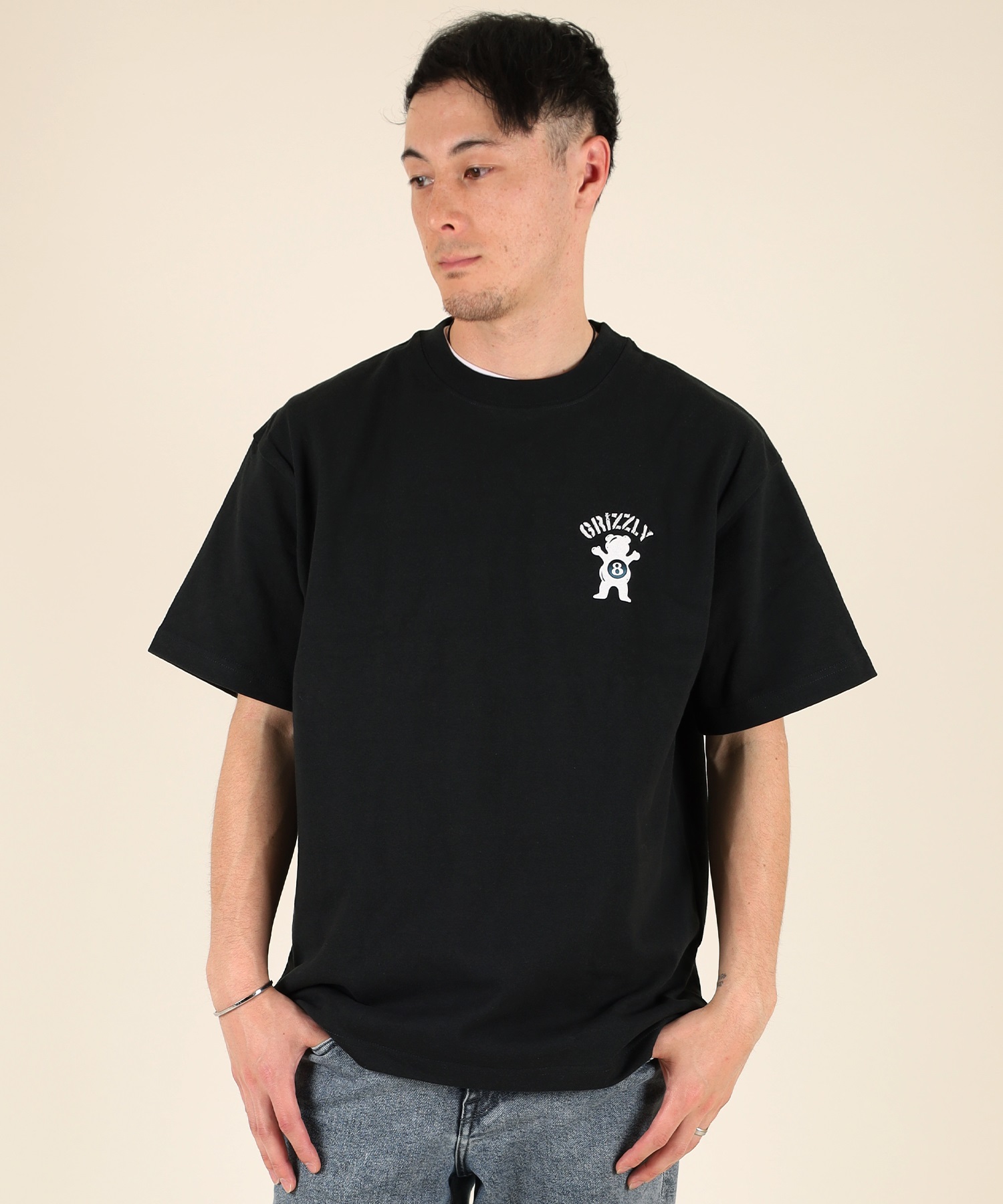 GRIZZLY グリズリー 半袖 Tシャツ メンズ バックプリント G25SS1403