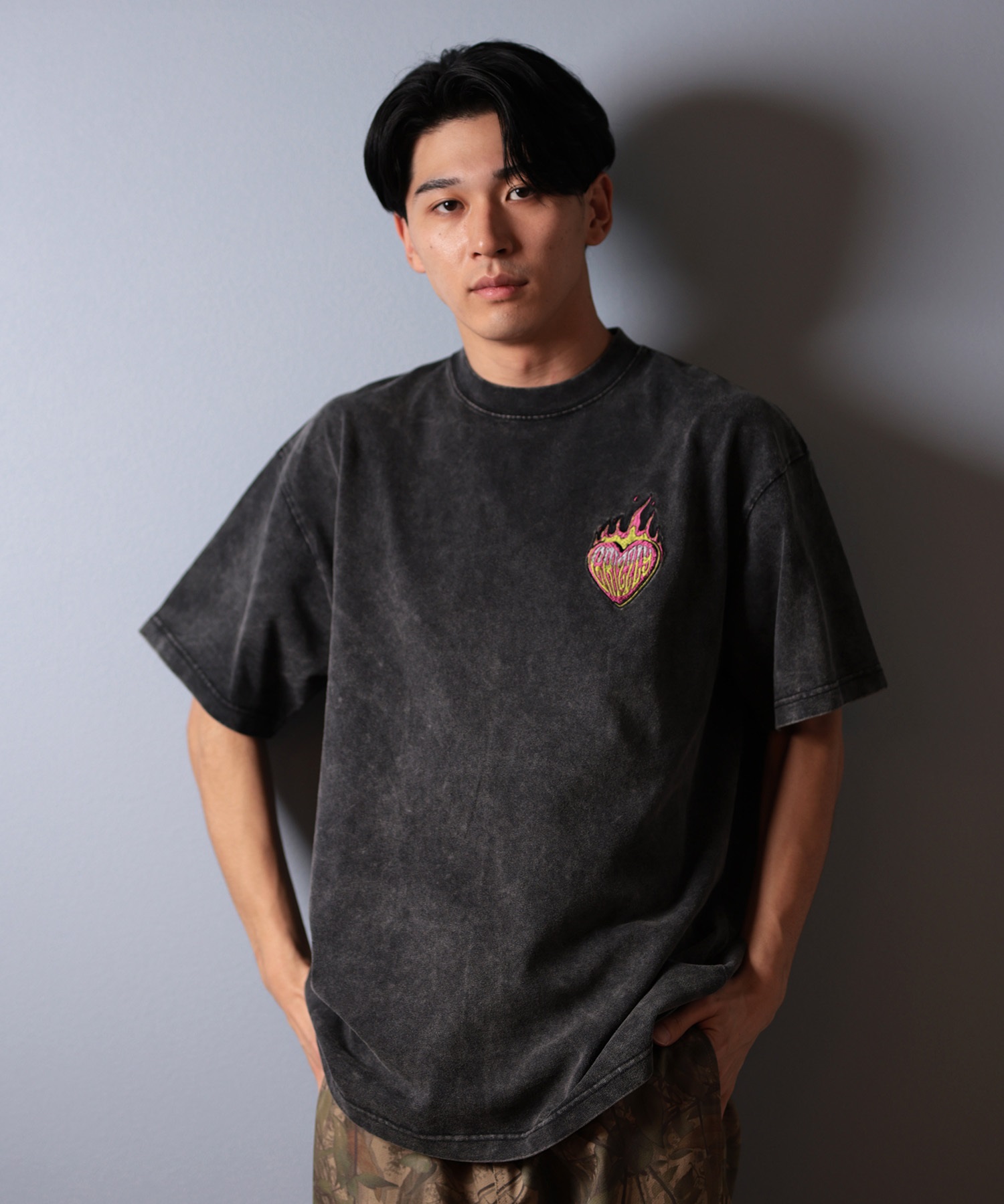 GRIZZLY グリズリー 半袖 Tシャツ メンズ バックプリント KEYS OPEN