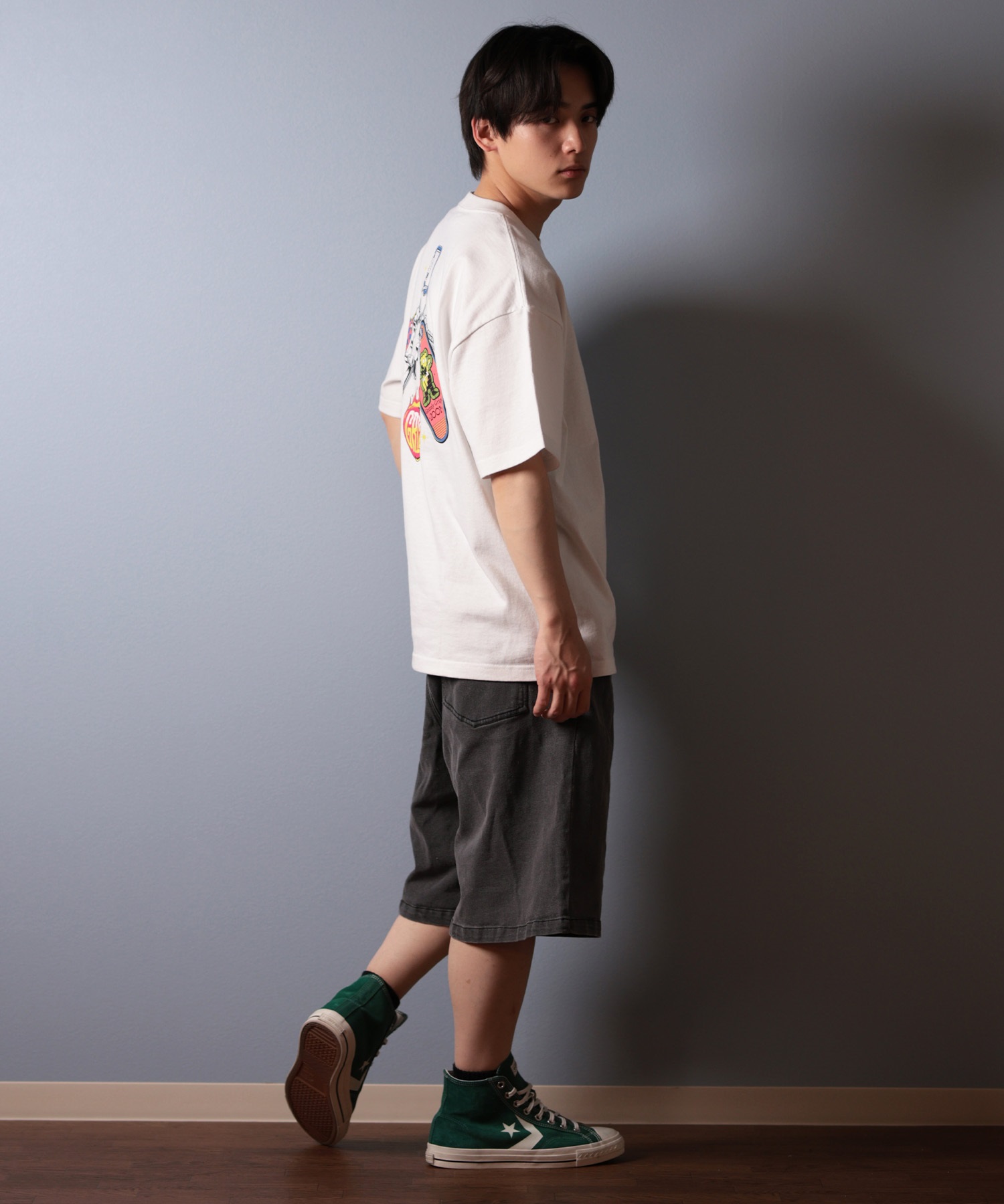 GRIZZLY グリズリー 半袖 Tシャツ メンズ バックプリント KEYS OPEN