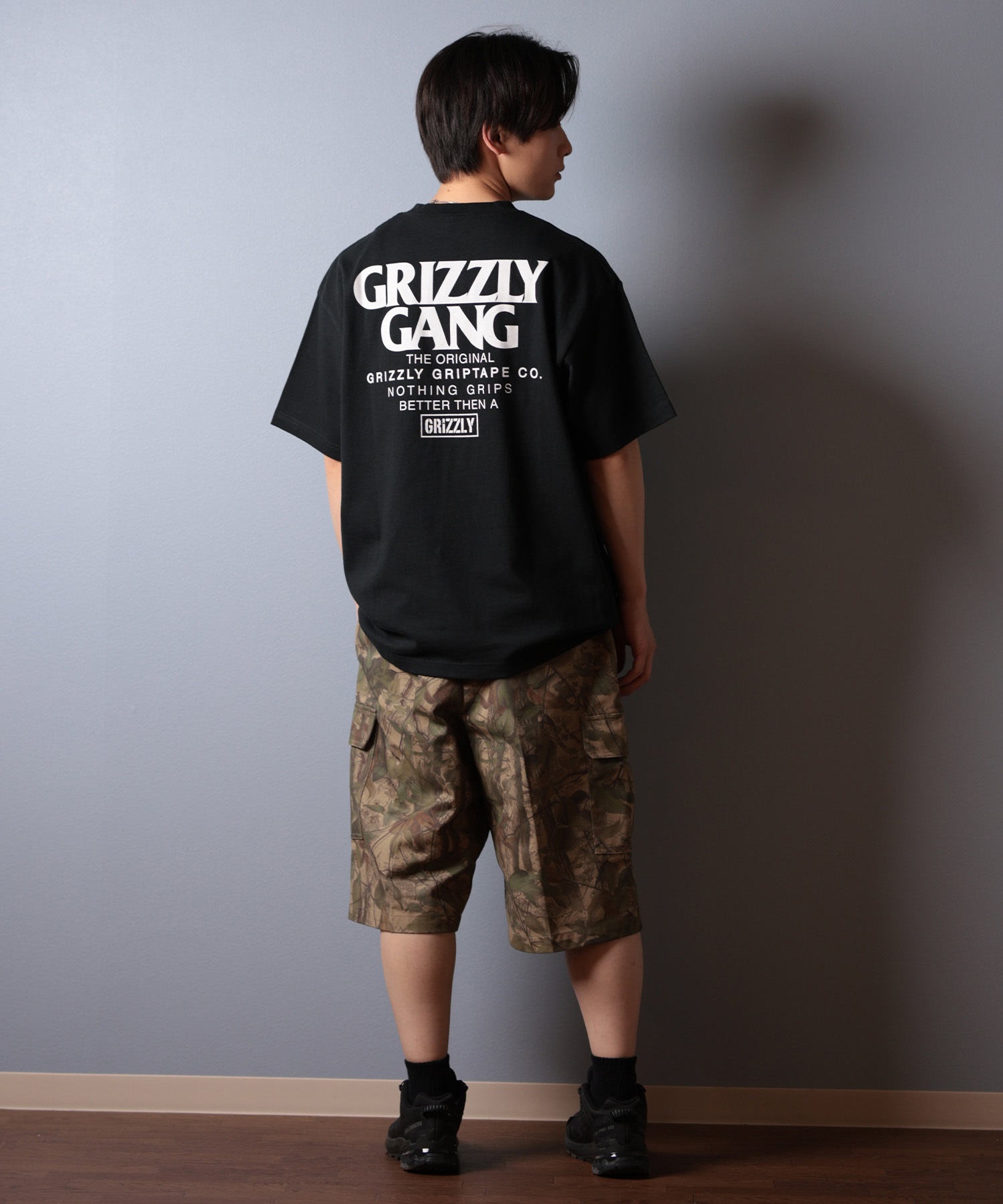GRIZZLY グリズリー 半袖 Tシャツ メンズ バックプリント GRIZZLY GANG