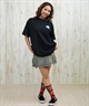 GRIZZLY グリズリー 半袖 Tシャツ レディース バックプリント オーバーサイズ G25SS1431(BLK-M)