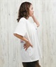 GRIZZLY グリズリー 半袖 Tシャツ レディース バックプリント オーバーサイズ G25SS1431(BLK-M)