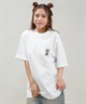 GRIZZLY グリズリー 半袖 Tシャツ レディース バックプリント オーバーサイズ G25SS1433(BLK-M)