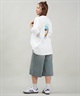 GRIZZLY グリズリー 半袖 Tシャツ レディース バックプリント オーバーサイズ G25SS1433(BLK-M)