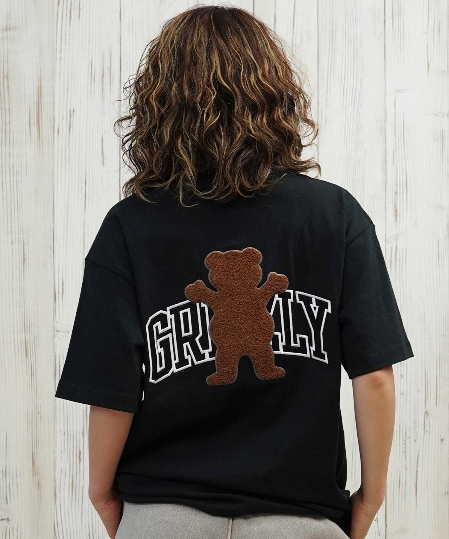 GRIZZLY グリズリー 半袖 Tシャツ レディース バックプリント オーバー