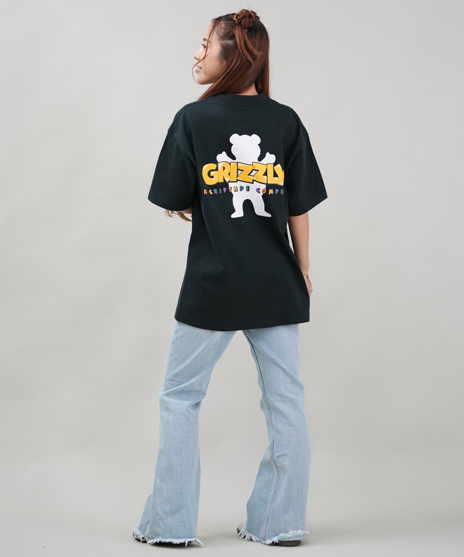 GRIZZLY グリズリー 半袖 Tシャツ レディース バックプリント オーバー