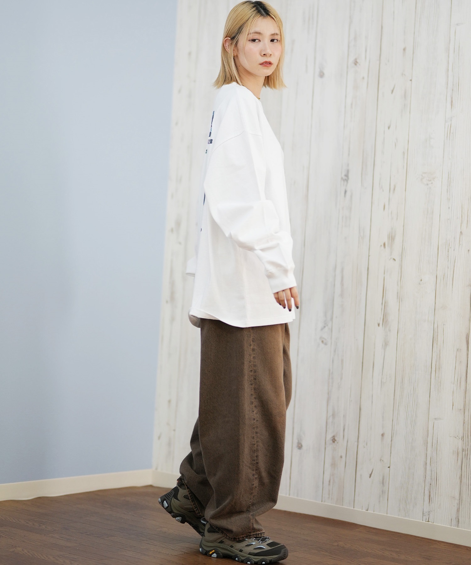 GRIZZLY グリズリー 長袖 Tシャツ ロンT レディース バックプリント