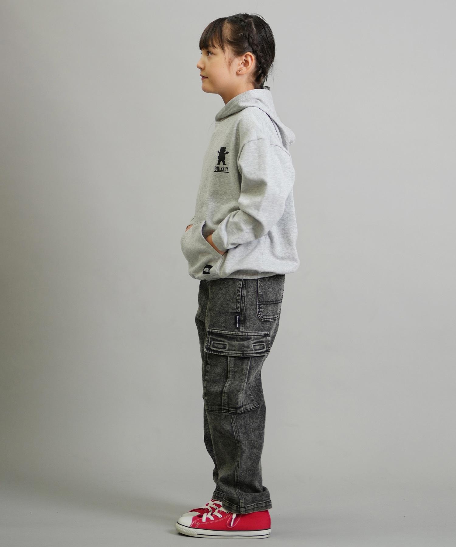 GRIZZLY グリズリー プルオーバー パーカー キッズ ジュニア 子供