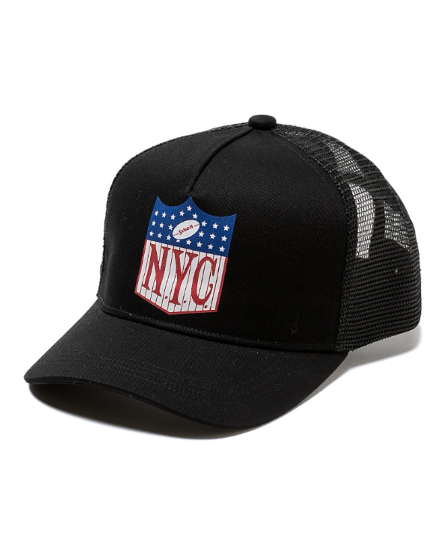 SCHOTT ショット キャップ 帽子 メッシュ トラッカー フリーサイズ NYC TRUCKER CAP SC120(BK/BK-FREE)