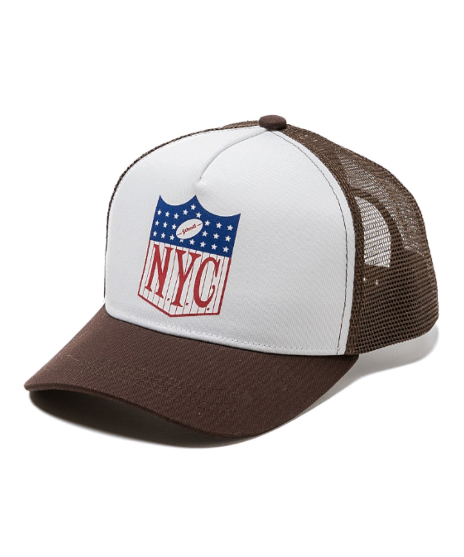 SCHOTT ショット キャップ 帽子 メッシュ トラッカー フリーサイズ NYC TRUCKER CAP SC120(BK/BK-FREE)
