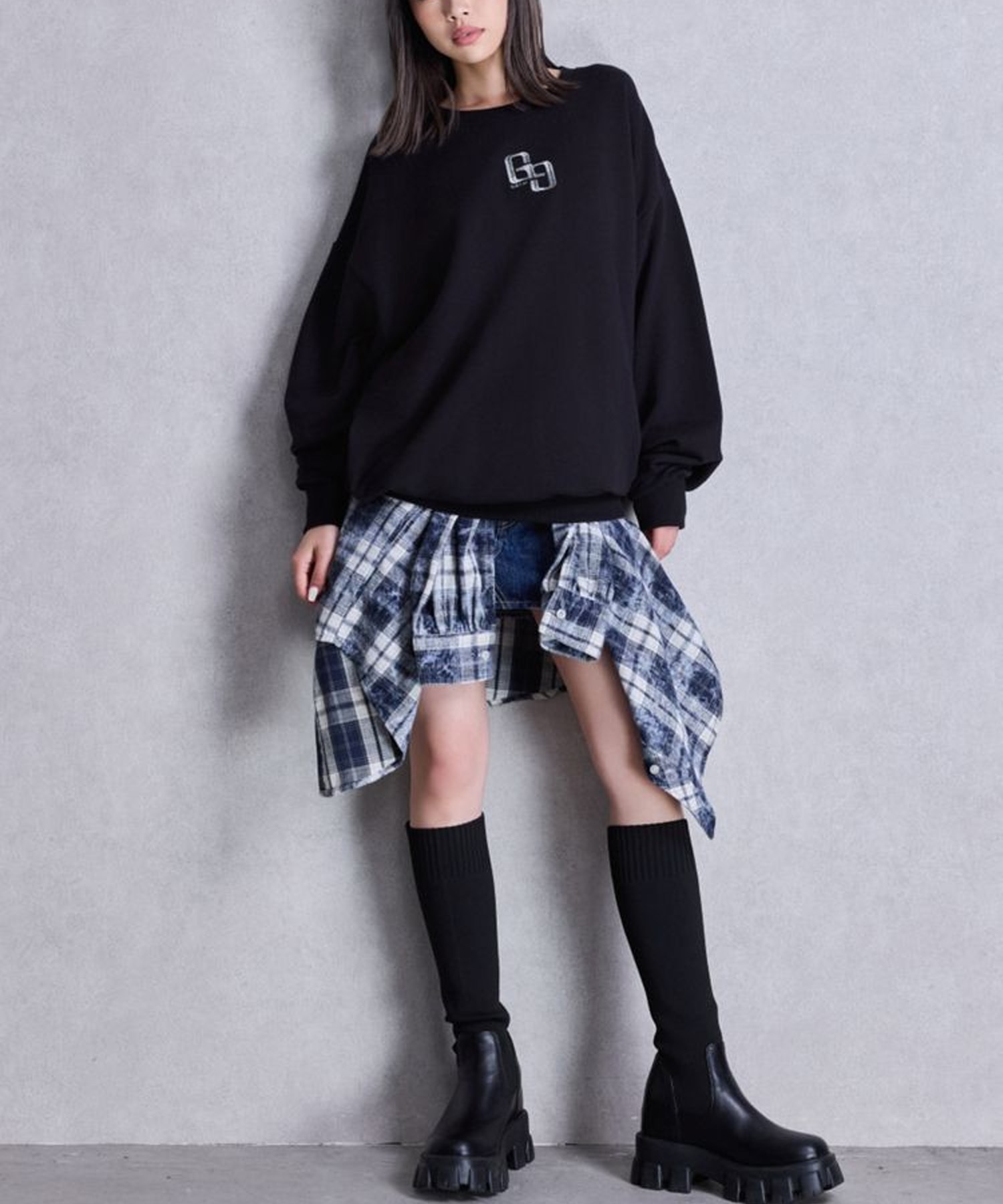 GYDA ジェイダ トレーナー スウェット レディース GG BACK bijou