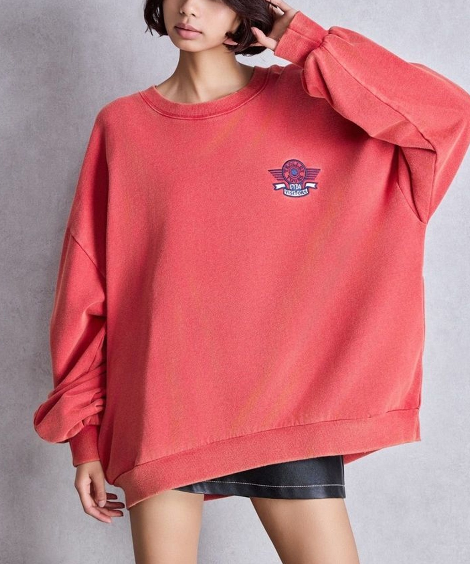 GYDA ジェイダ トレーナー スウェット レディース BEVERLY HILLS ドルマン スウェット トップス 072542702401(O.WHT-FREE)