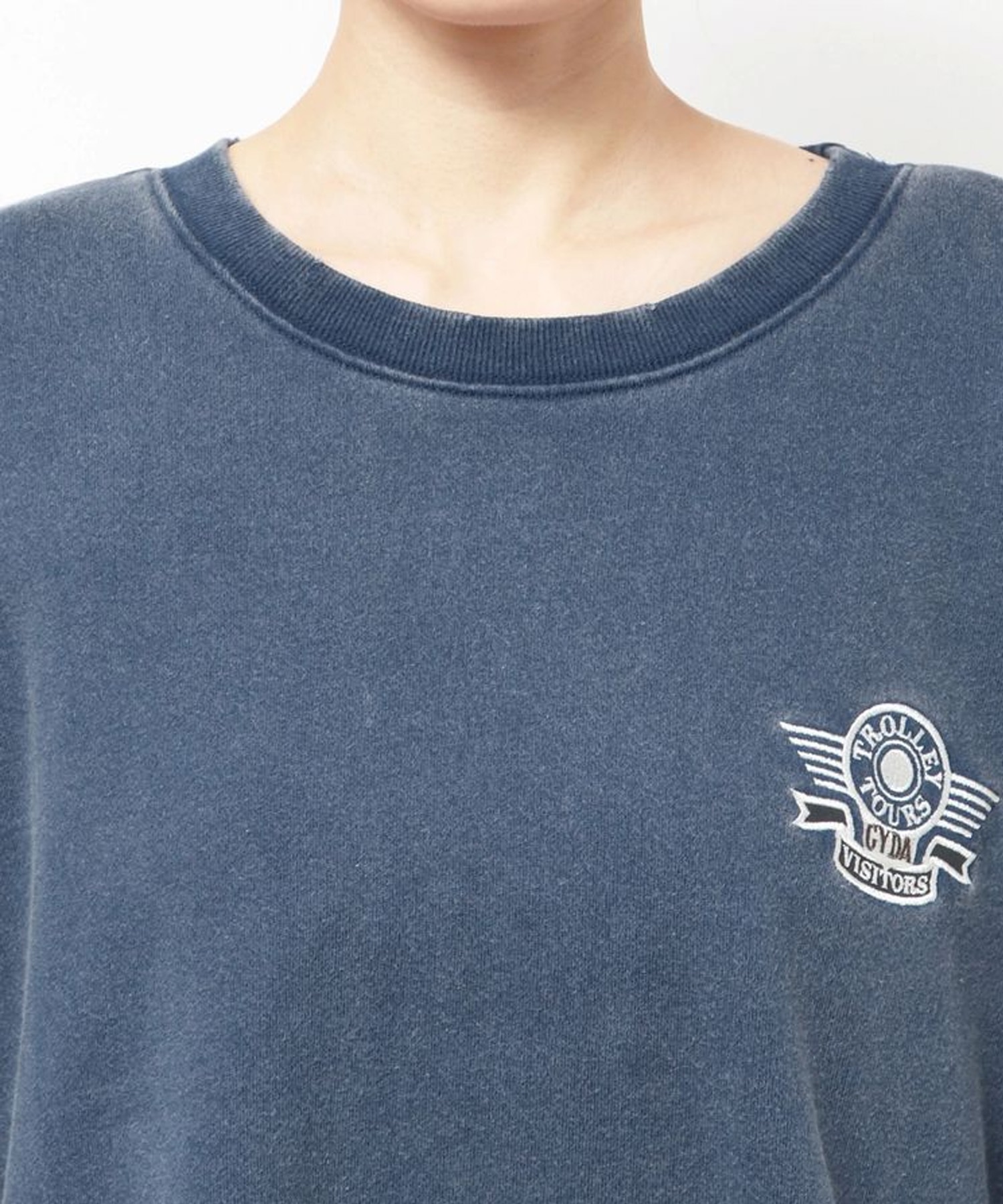 GYDA ジェイダ トレーナー スウェット レディース BEVERLY HILLS ドルマン スウェット トップス 072542702401(O.WHT-FREE)