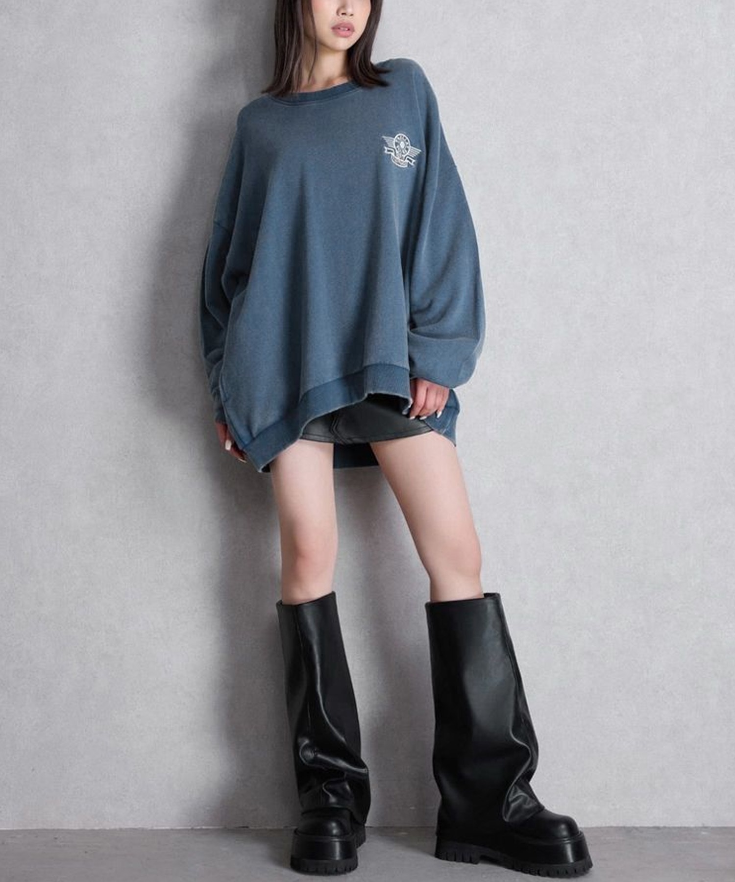 GYDA ジェイダ トレーナー スウェット レディース BEVERLY HILLS ドルマン スウェット トップス 072542702401(O.WHT-FREE)