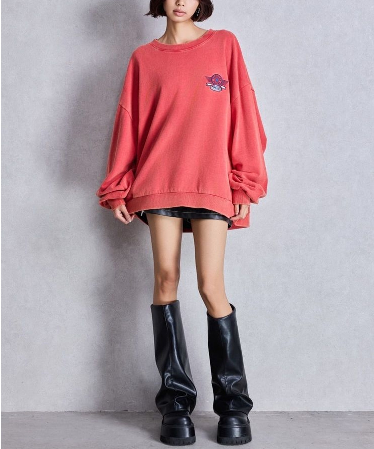 GYDA ジェイダ トレーナー スウェット レディース BEVERLY HILLS ドルマン スウェット トップス 072542702401(O.WHT-FREE)