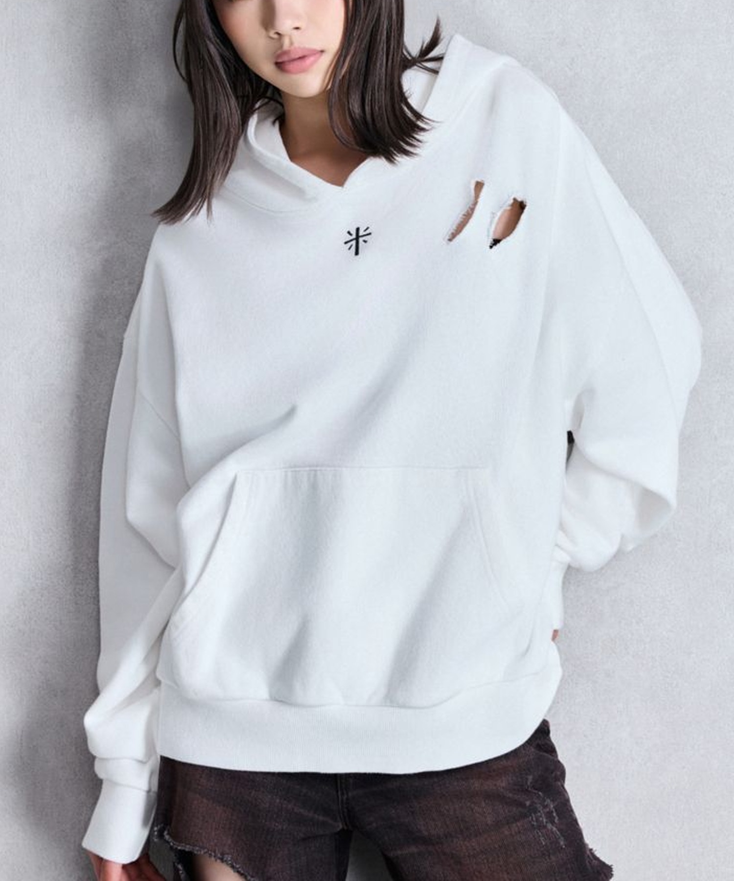 GYDA ジェイダ プルオーバー パーカー レディース GENUINE BUNNY スウェット パーカー 072552703101(O.WHT-FREE)