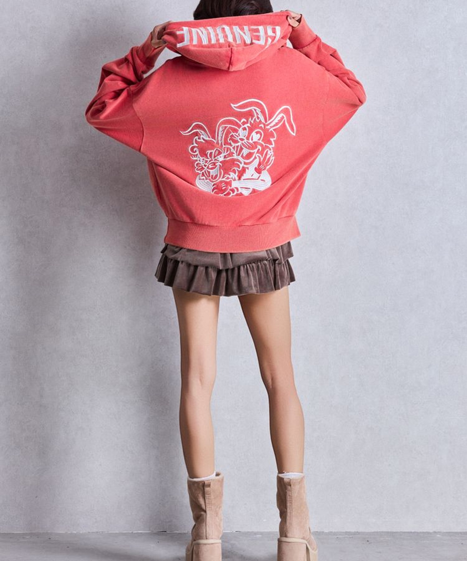 GYDA ジェイダ プルオーバー パーカー レディース GENUINE BUNNY スウェット パーカー 072552703101(O.WHT-FREE)