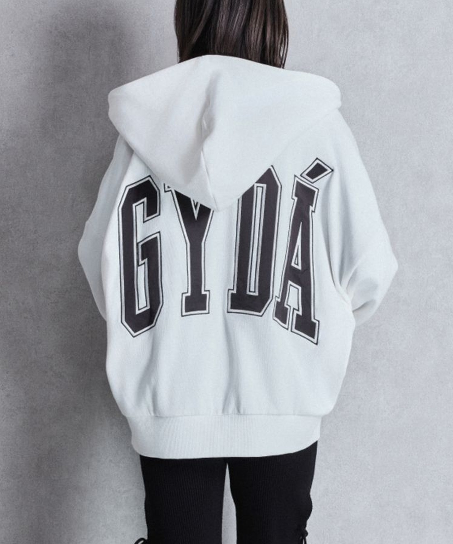 GYDA ジェイダ ジップアップ パーカー レディース GYDA LOOSE スウェット ZIP UP パーカー 072552908001(O.WHT-FREE)