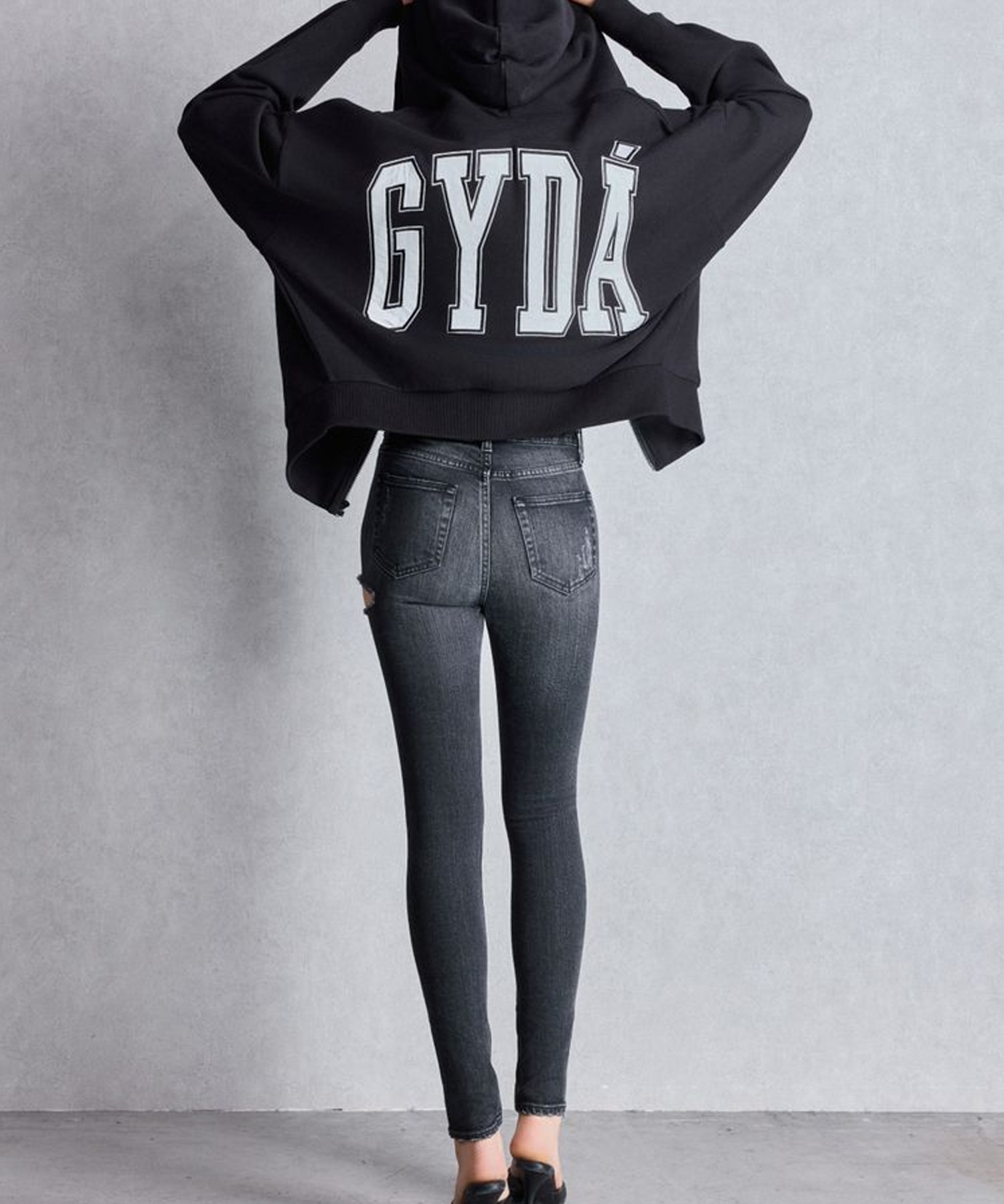 GYDA ジェイダ ジップアップ パーカー レディース GYDA LOOSE スウェット ZIP UP パーカー 072552908001(O.WHT-FREE)