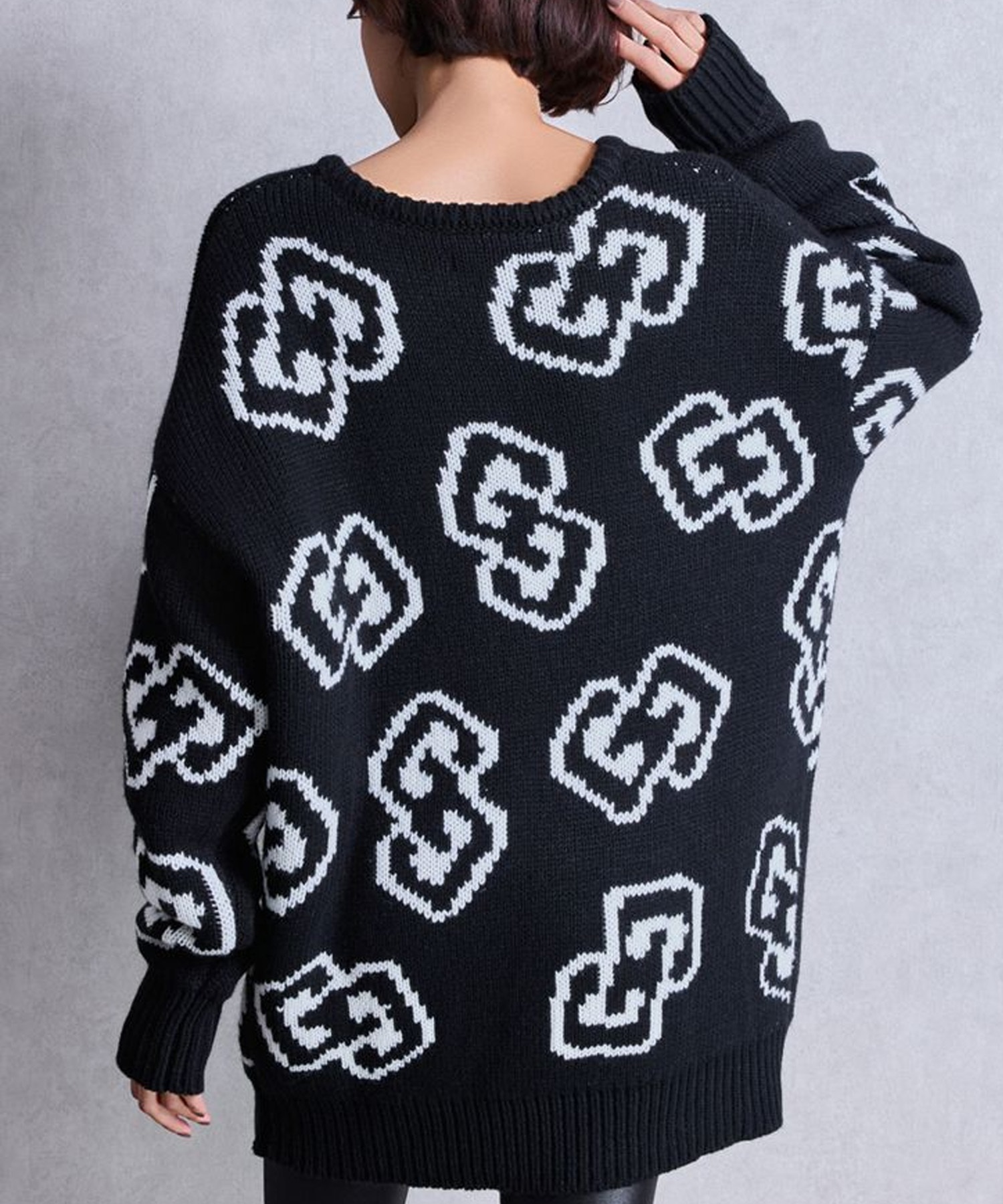 GYDA ジェイダ ニット セーター レディース GG FRAME ニット トップス 072552603601(O.WHT-FREE)