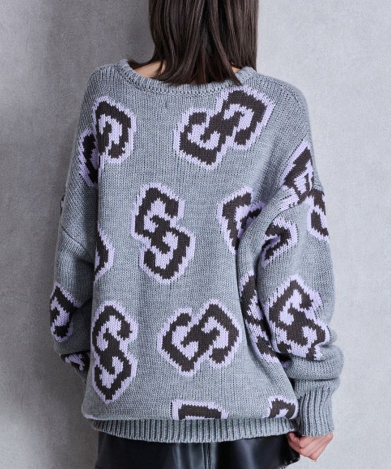 GYDA ジェイダ ニット セーター レディース GG FRAME ニット トップス 072552603601(O.WHT-FREE)