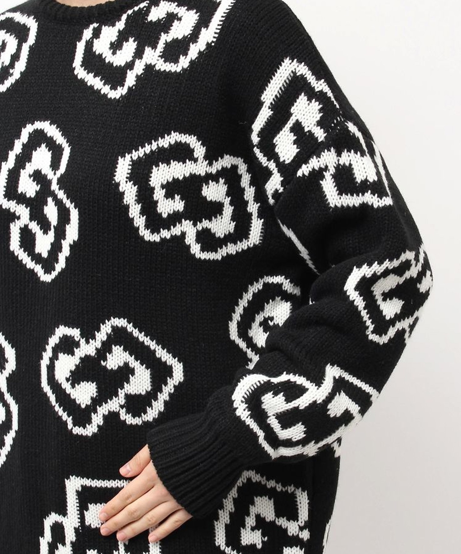 GYDA ジェイダ ニット セーター レディース GG FRAME ニット トップス 072552603601(O.WHT-FREE)