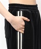 GYDA ジェイダ ロングパンツ トラックパンツ ジャージ レディース Symmetry GYDA ベロアパンツ セットアップ対応 072550747801(BLK-FREE)