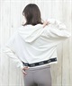 GYDA/ジェイダ 水着 レディース ラッシュガード ジップアップ パーカー 水陸両用 UVカット 体型カバー 404580(WHT-M)