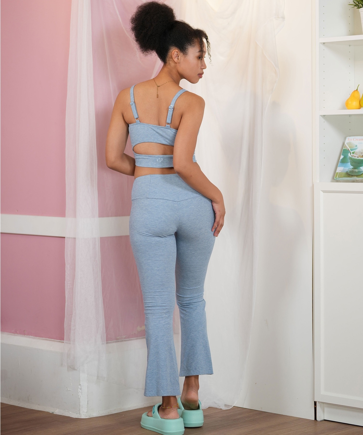 GYDA ジェイダ 水着 レディース ブラトップス ラメ リブ フィットネス