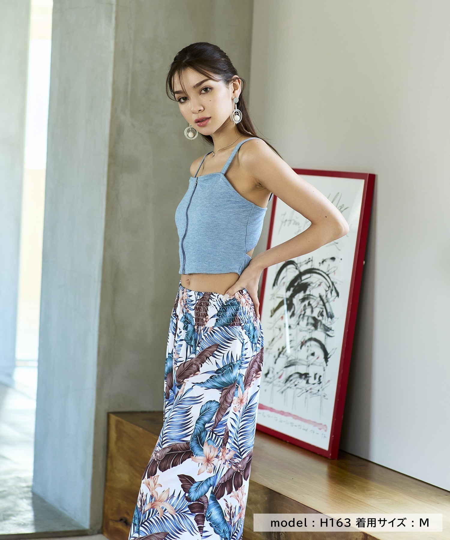 GYDA ジェイダ 水着 レディース フィットネス ガウチョパンツ 404610(WHT-M)