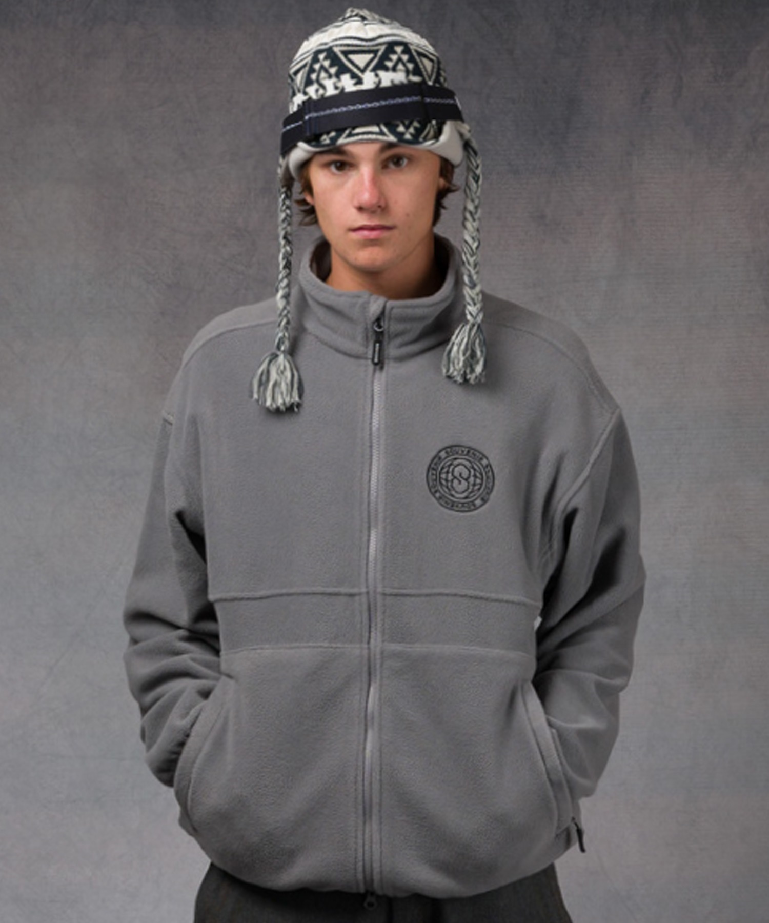 SOUVENIR スーベニア TECH FLEECE ZIP UP スノーボード インナーウェア ユニセックス ムラサキスポーツ 25-26モデル MM E30 【2526】(CGRY-XS)