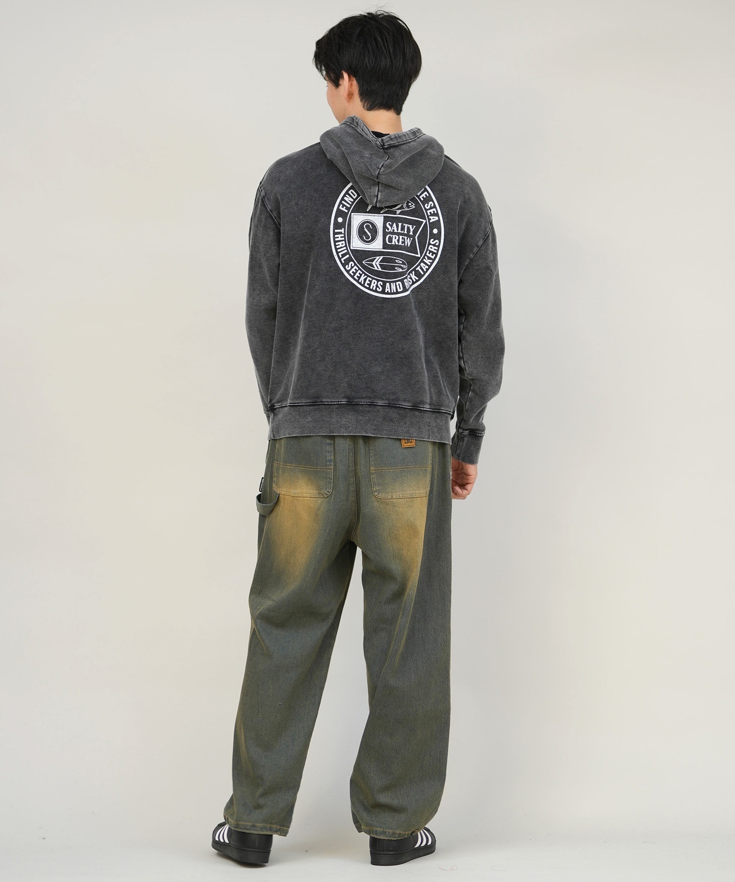 ザハイライツ スウェット フーディー SALTY CREW ソルティークルー プルオーバー パーカー メンズ