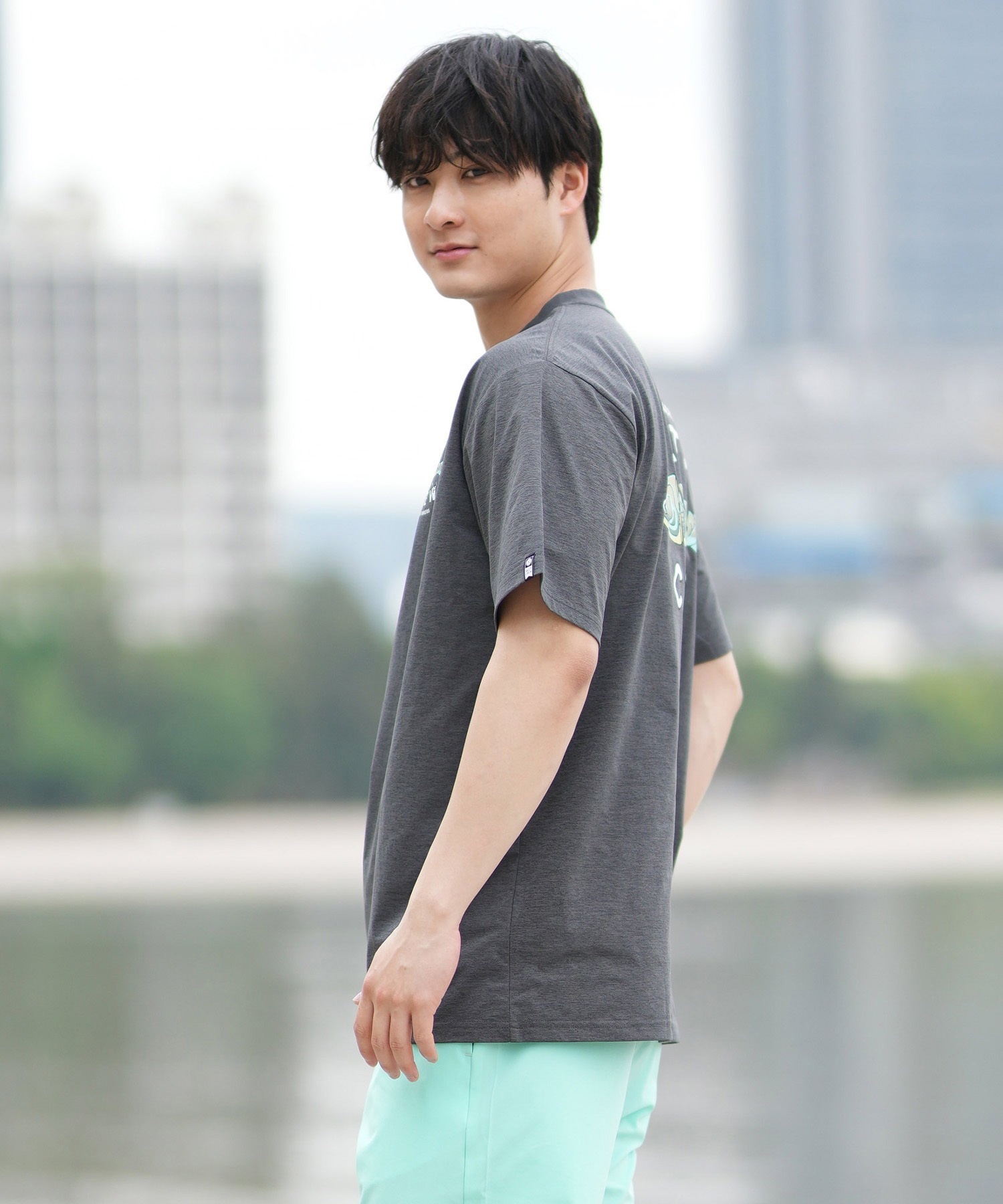 SALTY CREW ソルティークルー 半袖 Tシャツ メンズ 水陸両用 ラッシュガード バックプリント 55-235(CHA-M)